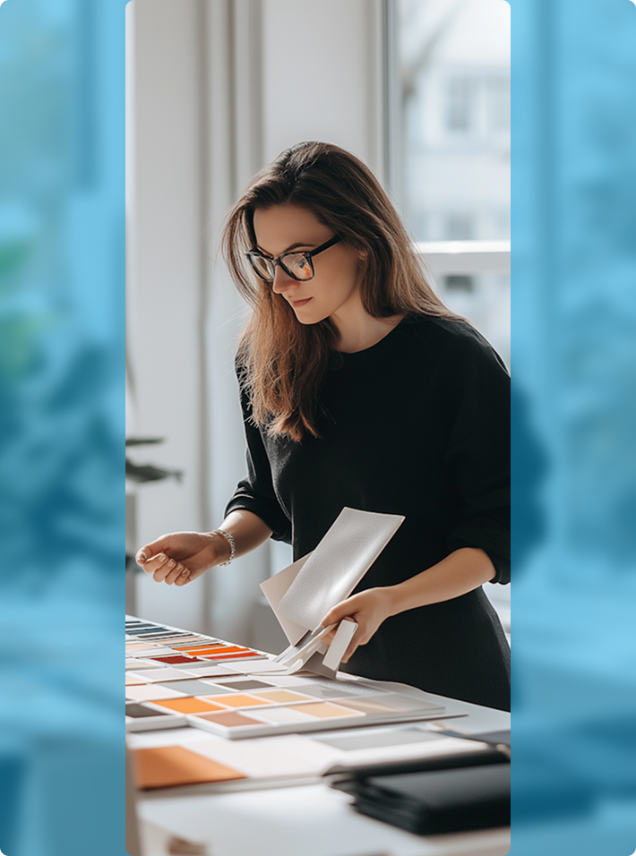 Design professional at work